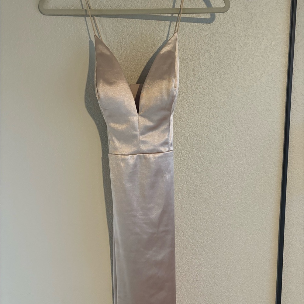 Elegant Satin Evening Dress